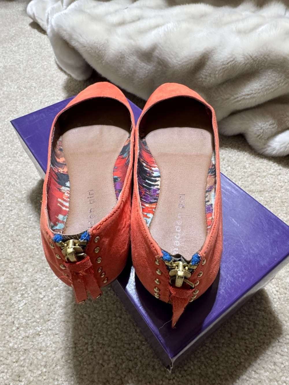 Madden Girl Coral Suede Tassel Ballet Flats